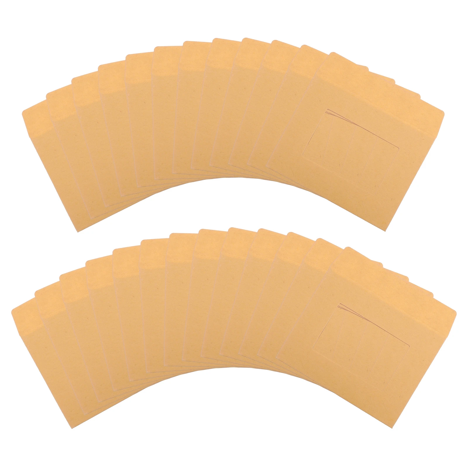 

25 Pcs Kraft Paper Envelopes Document Folder Mailing Bags Blank Invitations Photo Holders Office Supplies Elegant Design