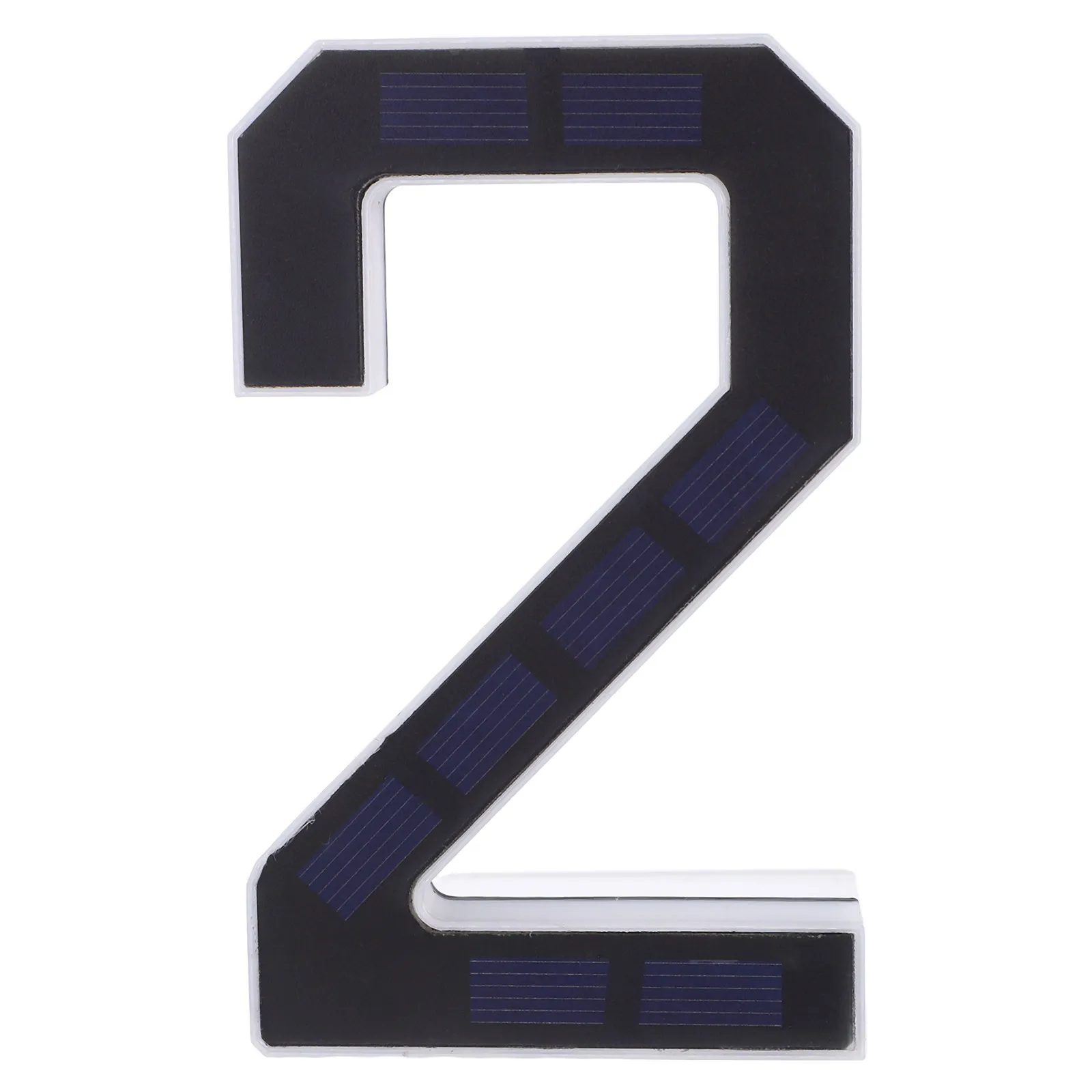 Black Address Numbers Door Light All Weather Solar ABS Backlit Exterior for Home