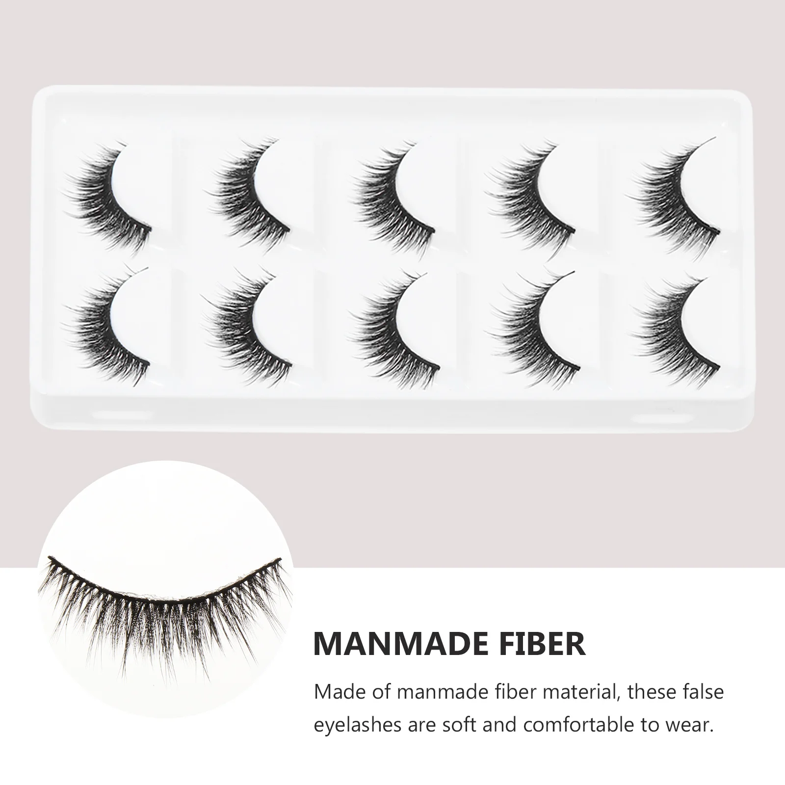 5 paar meest modieuze valse wimpers, volledig natuurlijk ogend, uitstekende lengte, breedte, dagelijks feestgebruik, kunstmatige vezels, comfortabel dun
