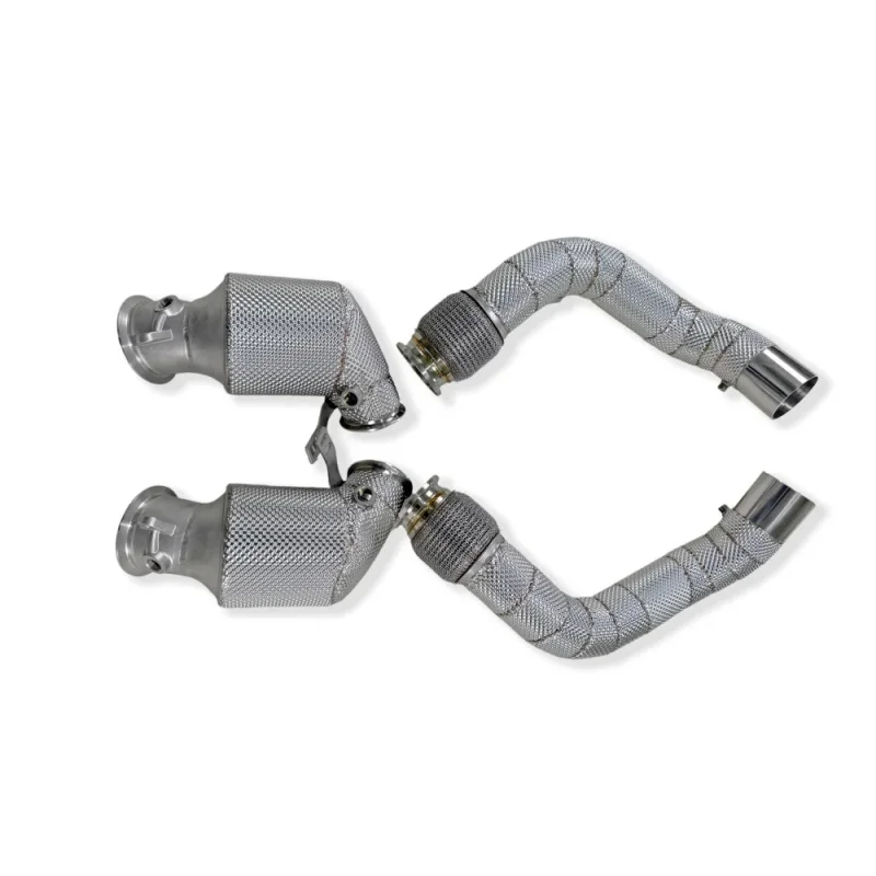 

Forged Exhaust Downpipe Header for BMW F90 M5 4.4T Stainless Steel Insulated High Flow Car Exhaust Pipes Not Working Fault Light
