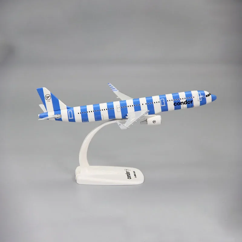 21cm CONDOR AIR Plane Model,1:200 A321 CONDOR AIR Aircraft Model,CONDOR AIR Plane Assembly Static Display Airliner Kids