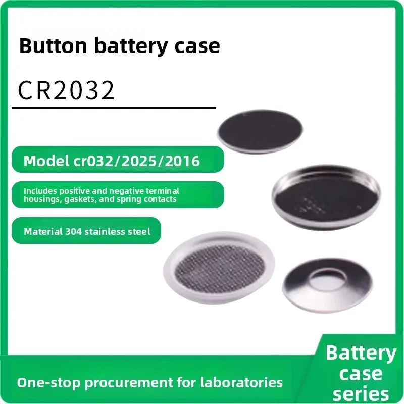 Power Tool Accessories 100 Sets 4 in 1 Button Battery Case Kit Fit CR2032 CR2025 CR2016 With Cover Shim Spring Sheet 100pcs