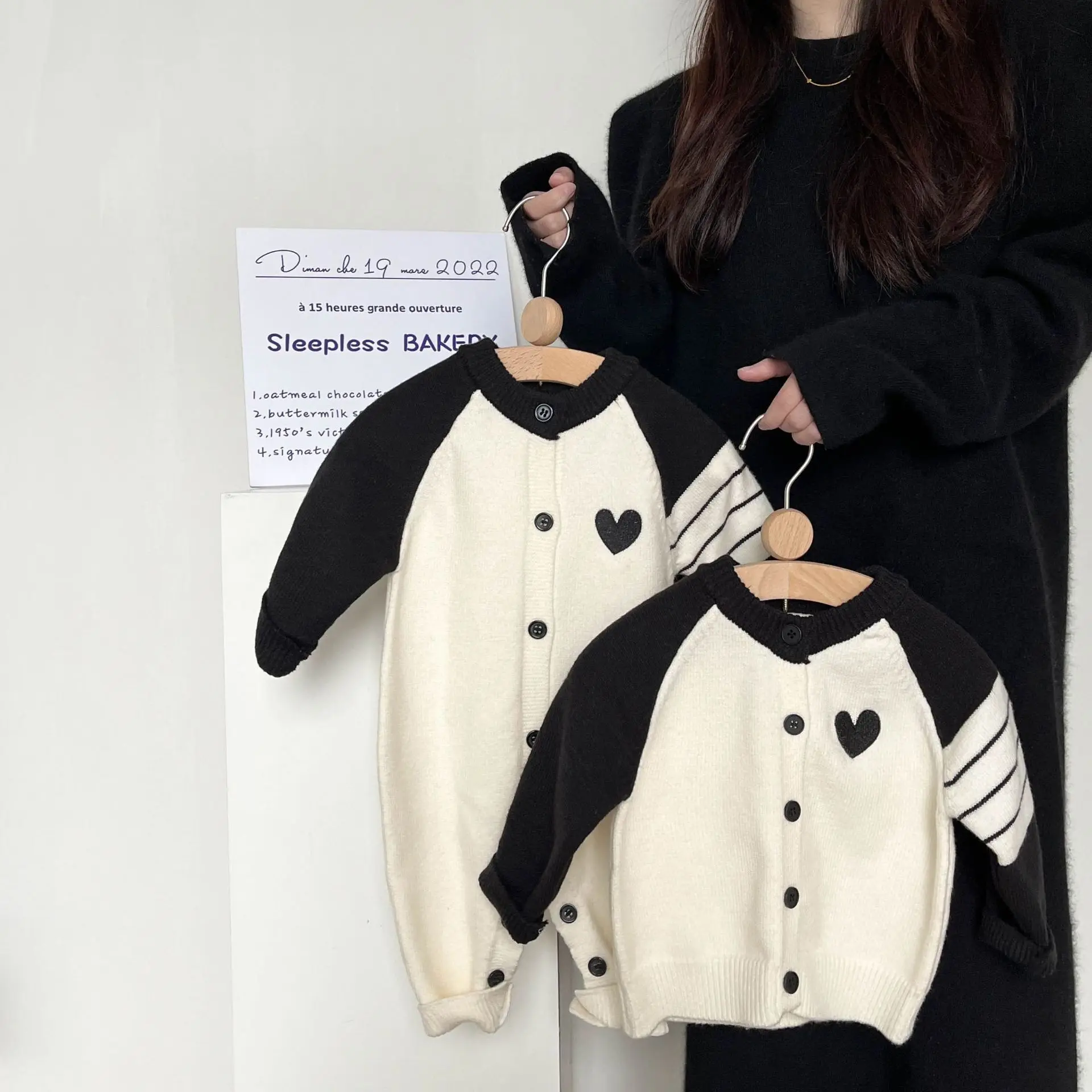 

UNITIM Kids Baby Girls Rompers Striped Knited Newborn Girls Bodysuits Spring Toddler Baby Boys Jumpsuits Infant Overalls