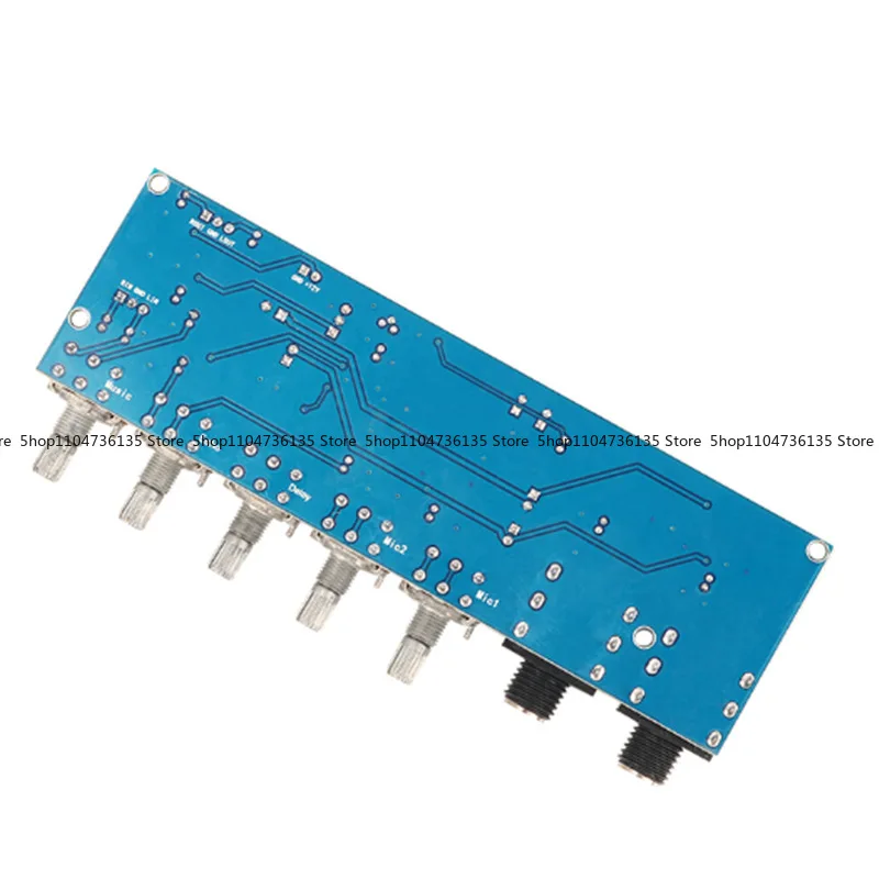 PT2399 Karaoke Reverb Board KTV Microphone Front Amplifier Board, Single Power Supply DC 12V Built-in Boost view 5