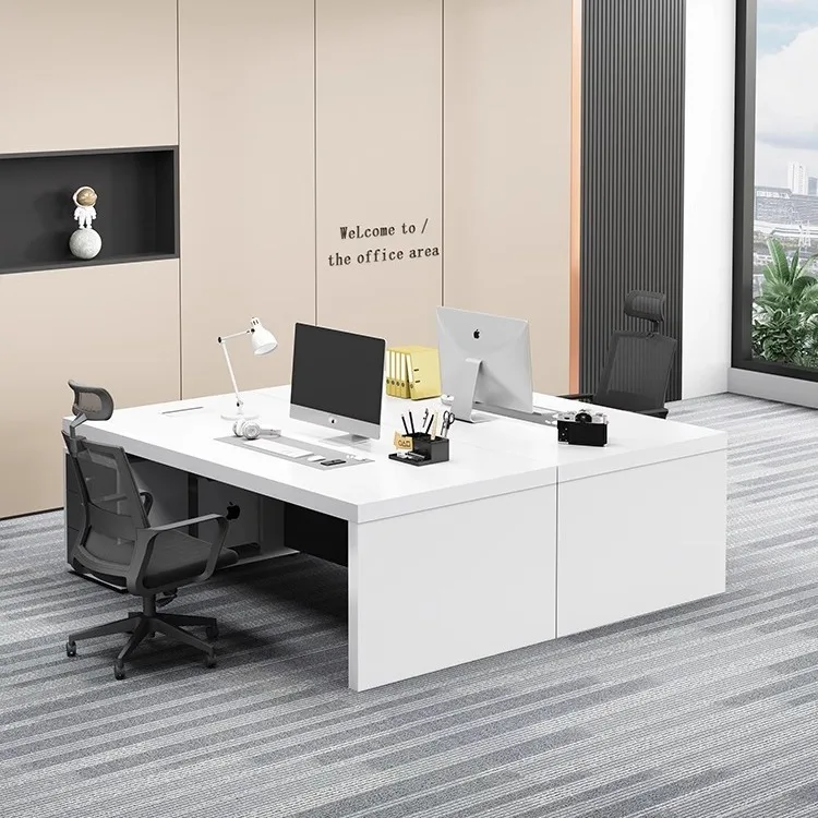 YJQ modern boss finance desk 4-person staff desk and chair combination supervisor manager office desk