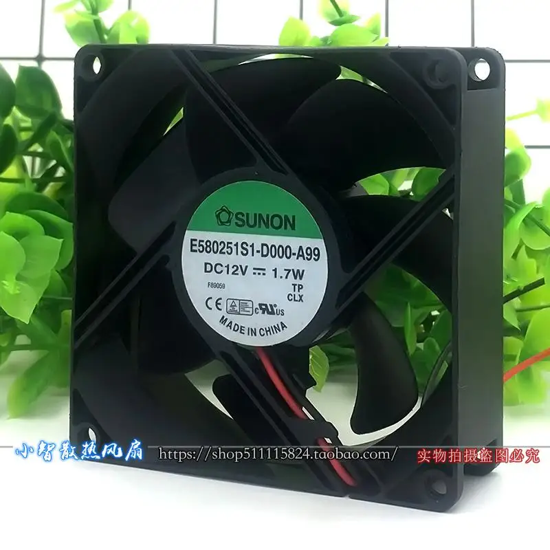 original-e580251s1-d000-a99-12v-17w-8025-80-80-25mm-novo-radiador-de-ventilador-de-refrigeraCAo