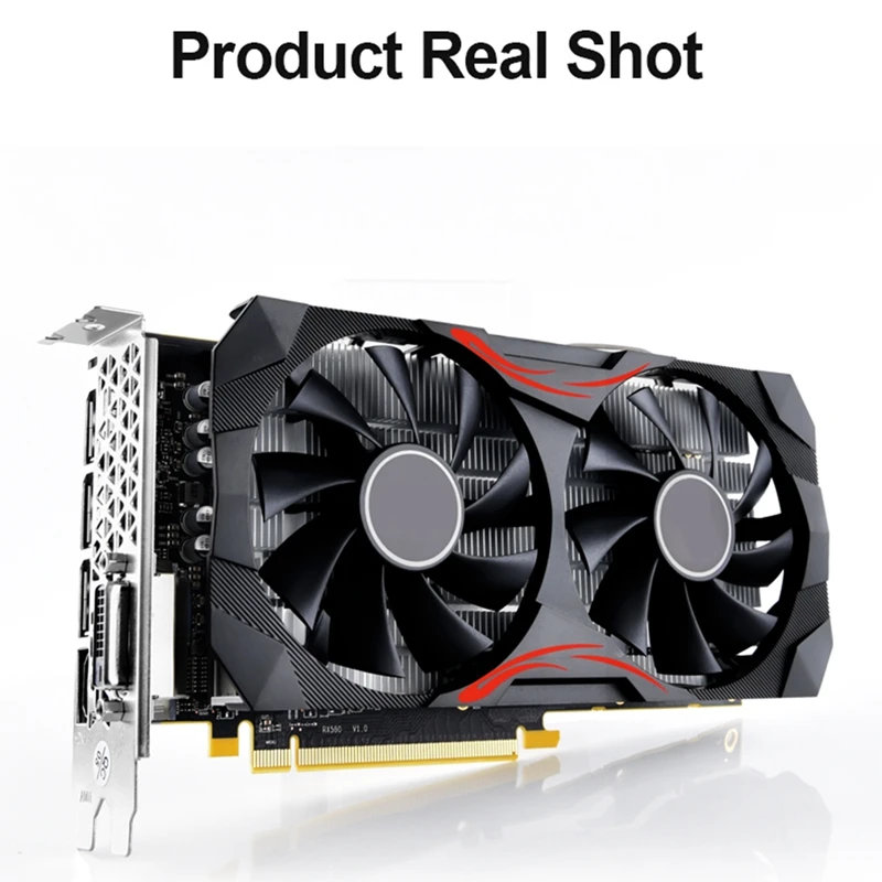 RX580 GDDR5 8GB Graphics Card 256Bit DVI+HD+DP PCI E 3.0 X16 4096X2160 Video Card