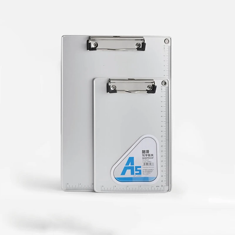 

A4 Aluminum Alloy Writing Clipboard Professional Document Folder Office Legal Pad Holder, Durable Aluminum Clipboard