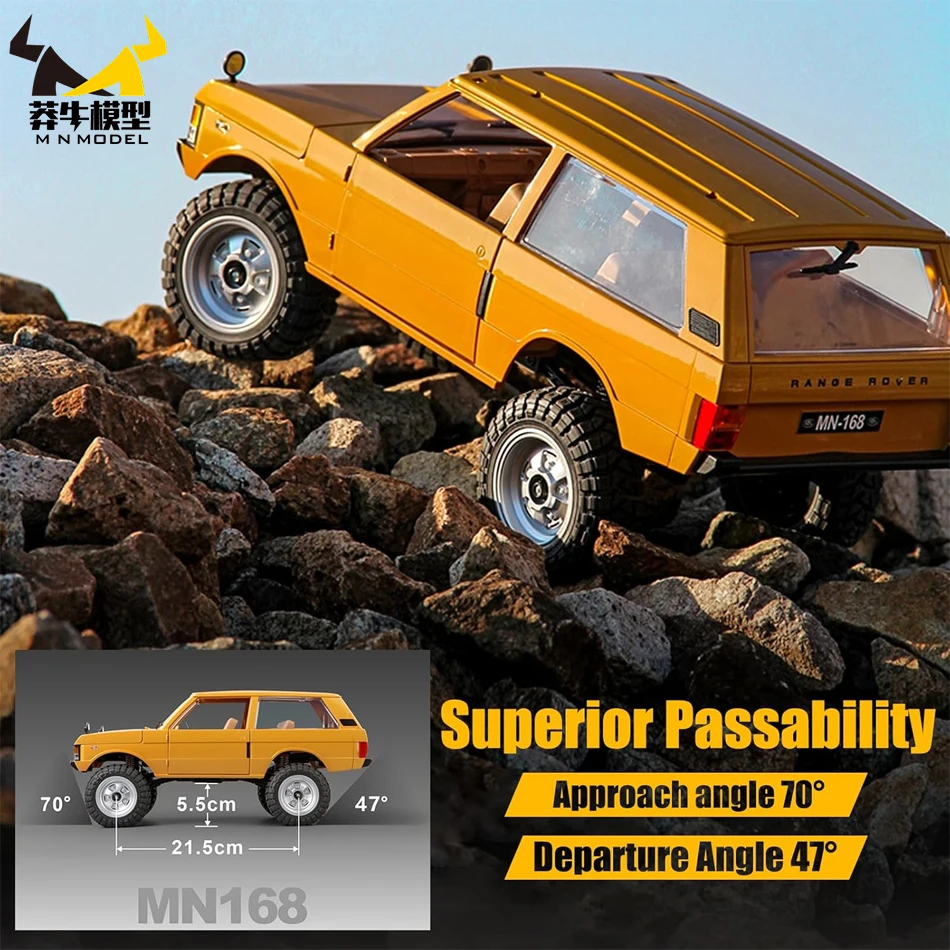 MN168 1:12 سيارة الرجعية مع أضواء LED كامل النطاق محاكاة المهنية على الطرق الوعرة تسلق سيارة التحكم عن بعد مركبة يتم التحكم بها عن بُعد نموذج اللعب