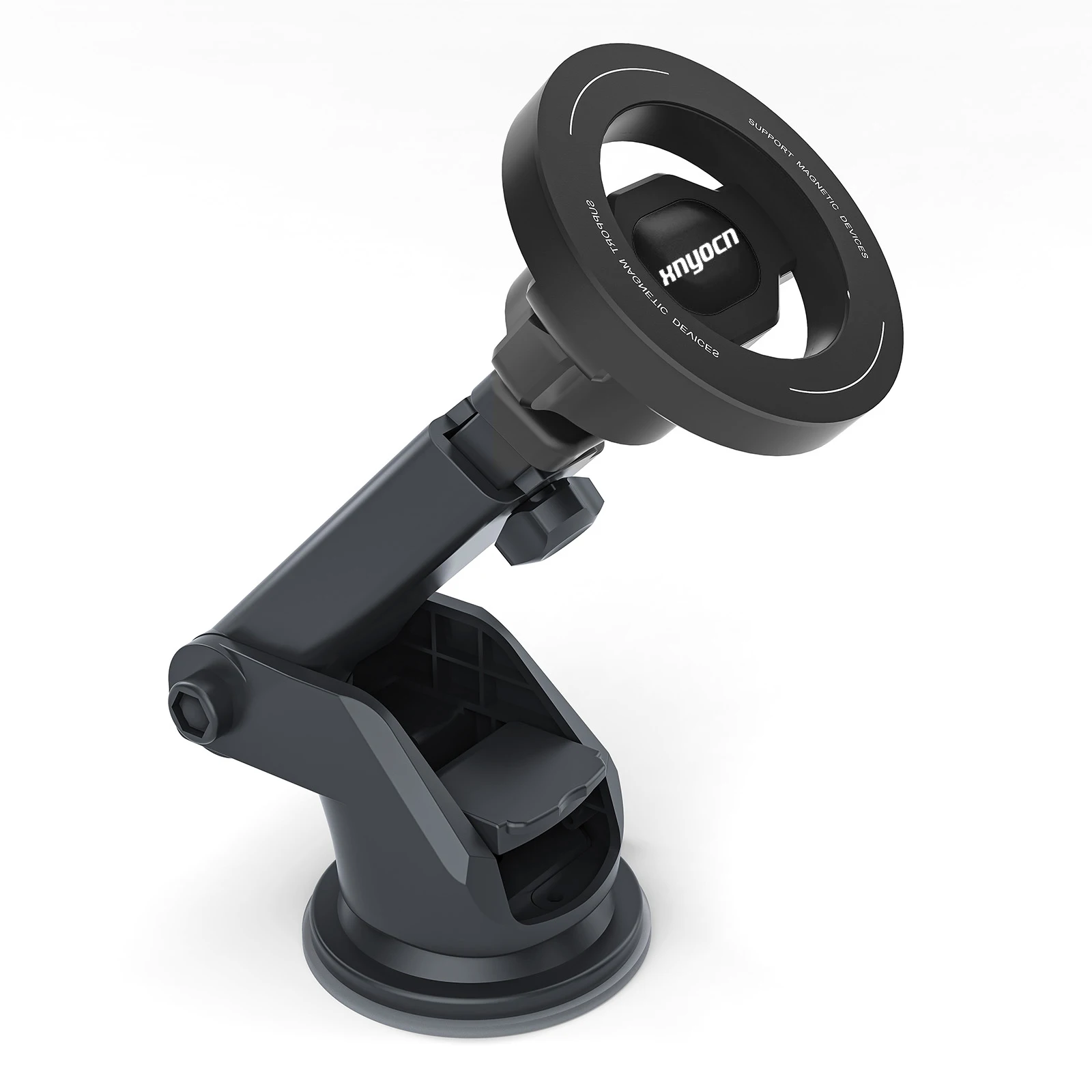 

Magnetic Suction Cup Car Phone Mount for MagSafe Compatible Dashboard Windshield Desktop Holder Auto Interior Navigation Stand