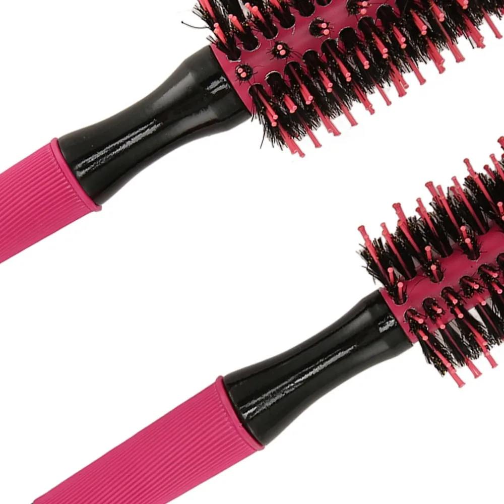 

Ergonomic Handle Round Hair Comb Professional Nylon Round Hair Brush Even Heat Dissipation Heat Resistant