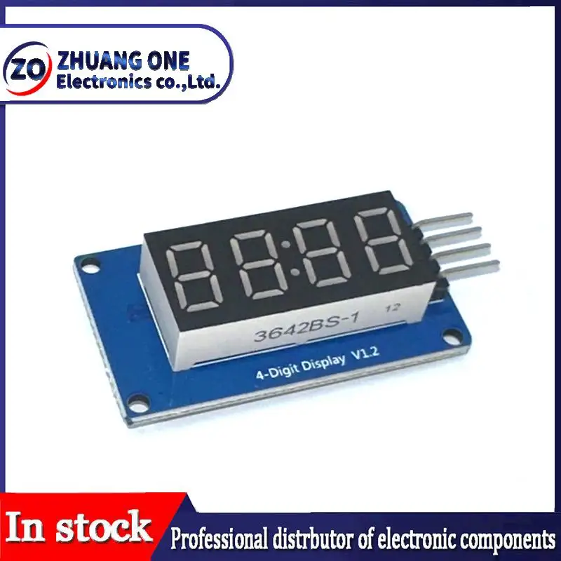 TM1637 LED Display Module For Arduino 7 Segment 4 Bits 0.36 Inch Clock RED Anode Digital Tube Four Serial Driver Board Pack