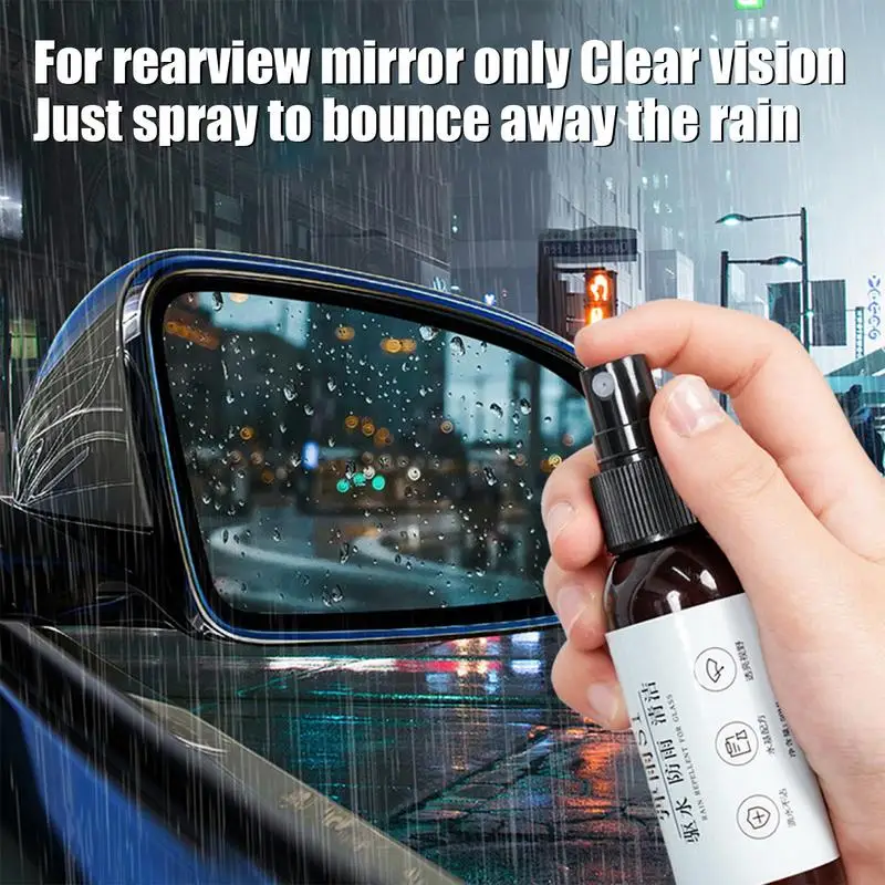 Car Glass Anti-Fog Rainproof Agent Anti Fog For Car Windshield Interior 50ml Long Lasting Windshield Mirrors Water Repeller