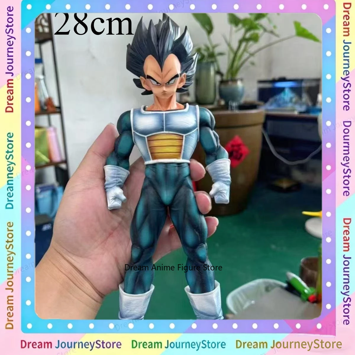

In stock Vegeta statue Dragon Ball GK Super Saiyan standing 28cm anime model ornaments peripheral gift figures are available