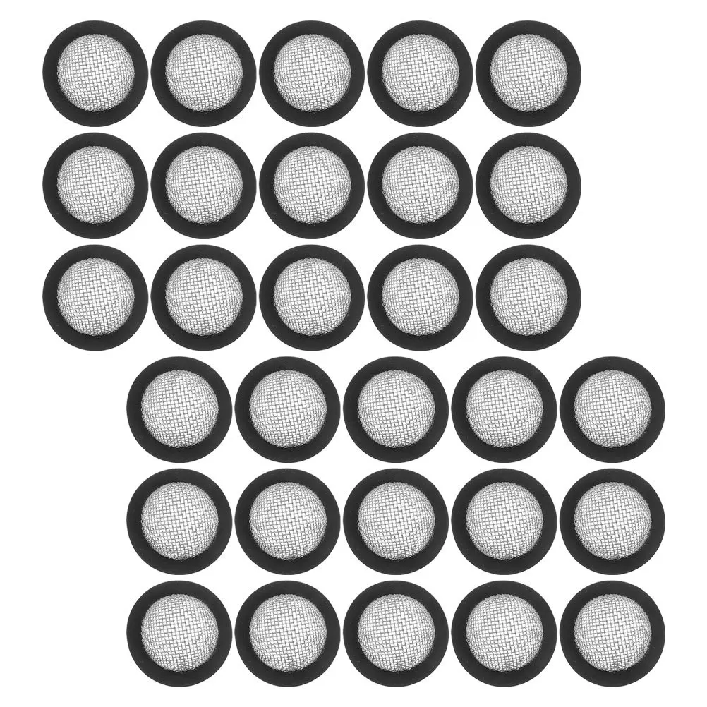 

30pcs Wave Tube Gasket 3/4 Inch Thickened Rubber O-Ring Seal Stainless Steel Mesh Washer For Garden Hose Shower Washing Machine