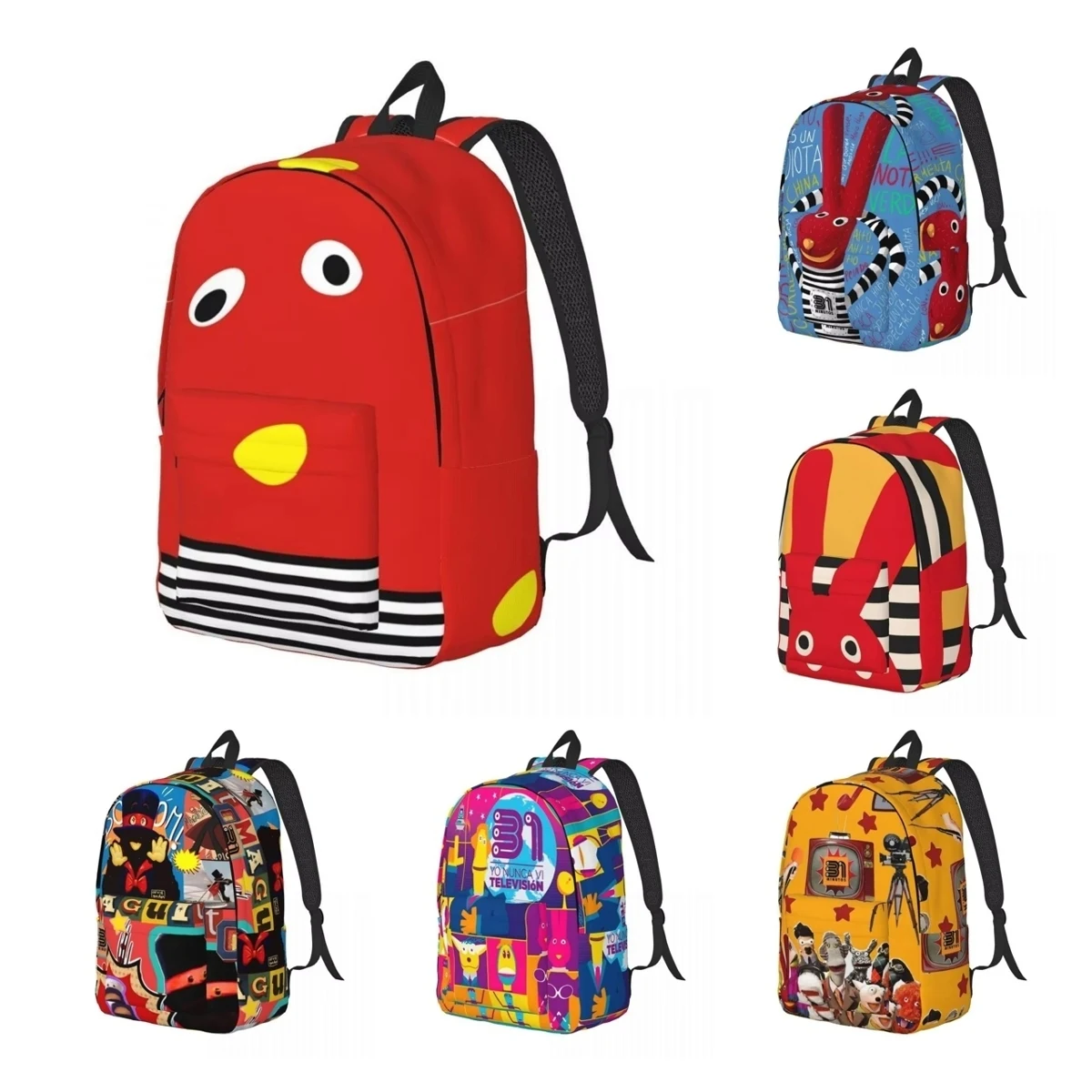 Juan Carlos Bodoque 31 Minutos for Teens Student School Bookbag Chilean Comedy Canvas Daypack Middle High College Gift