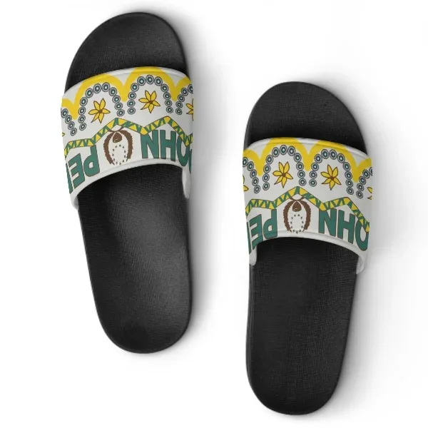 Polynesian Traditional Tribe Men Women Beach Sandals Bathroom Slippers New Print Adult Home Indoor Slippers Summer Custom