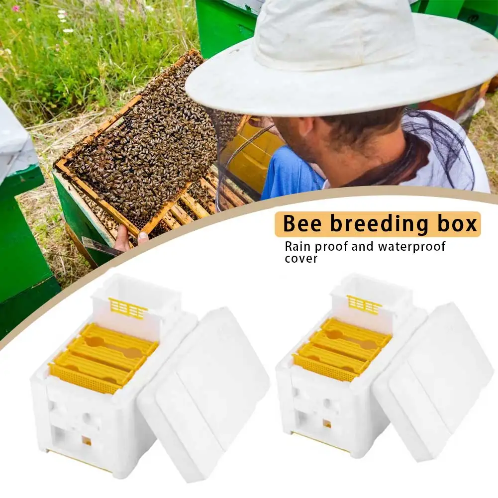 1-2szt Piankowe pudełko pszczelarskie King Beehive Garden Bee Keeping Bee Tool Nest Case King Beehive Garden Bee Keeping Bee Boxes