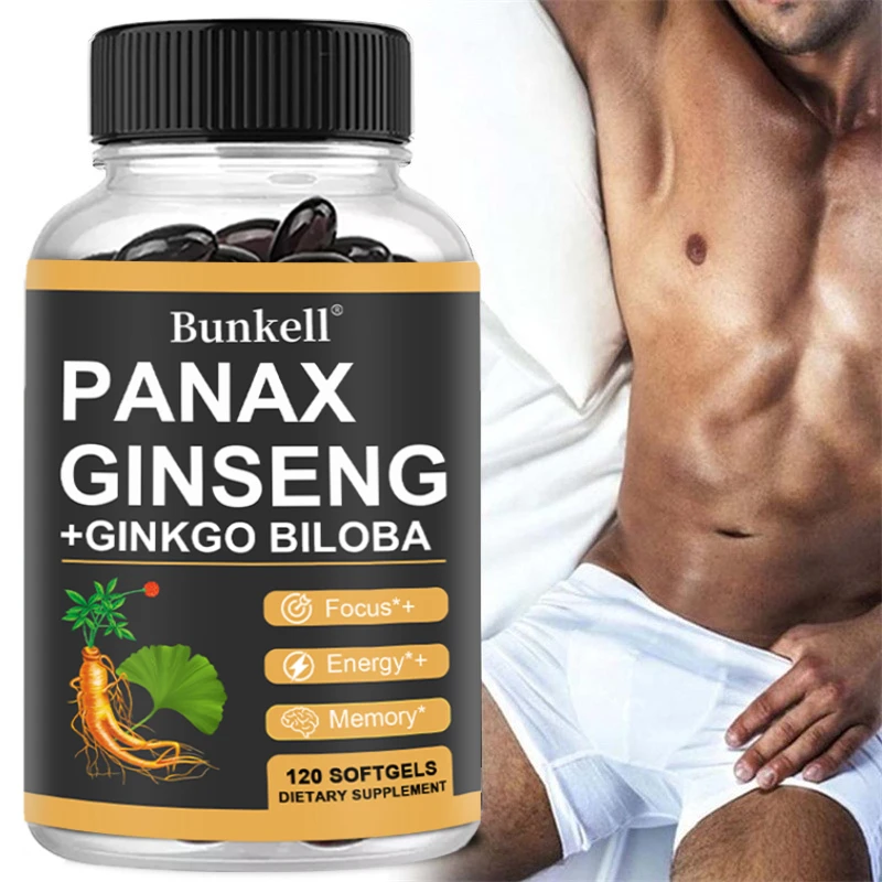 Panax Ginseng Supplement - Helps with Energy, Strength, Vitality, Performance and Focus - 120 Capsules