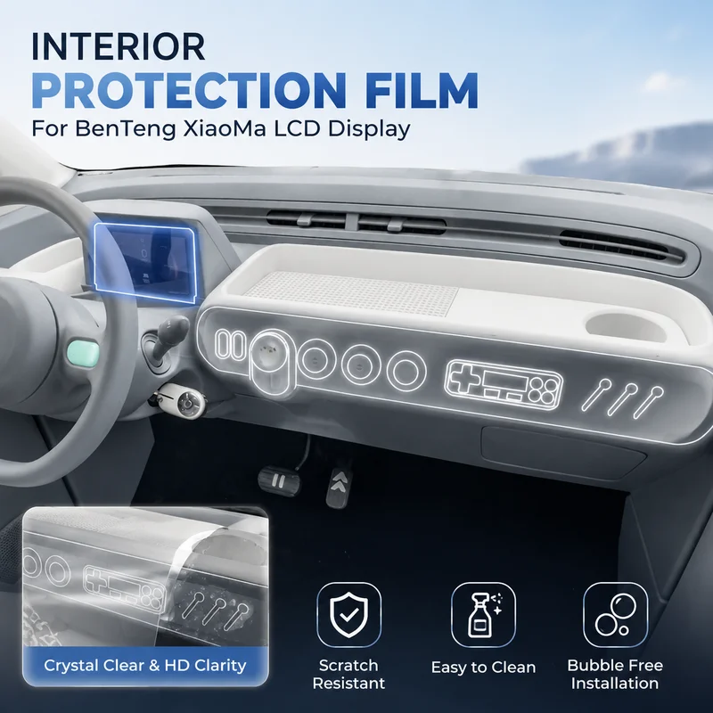 

Interior Protection Film For 25 Models of BenTeng XiaoMa LCD Display Transparent Protective Membrane Car Accessories