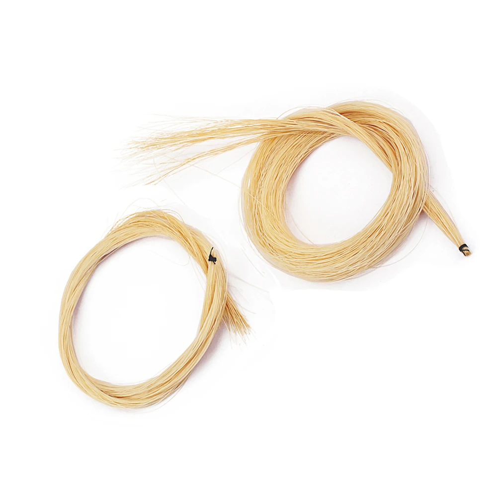 

2 Hanks Professional Violin Bow Hair Full Length Stallion Horse Hair Mongolian for Stringed Instruments Violin Viola Parts Acces