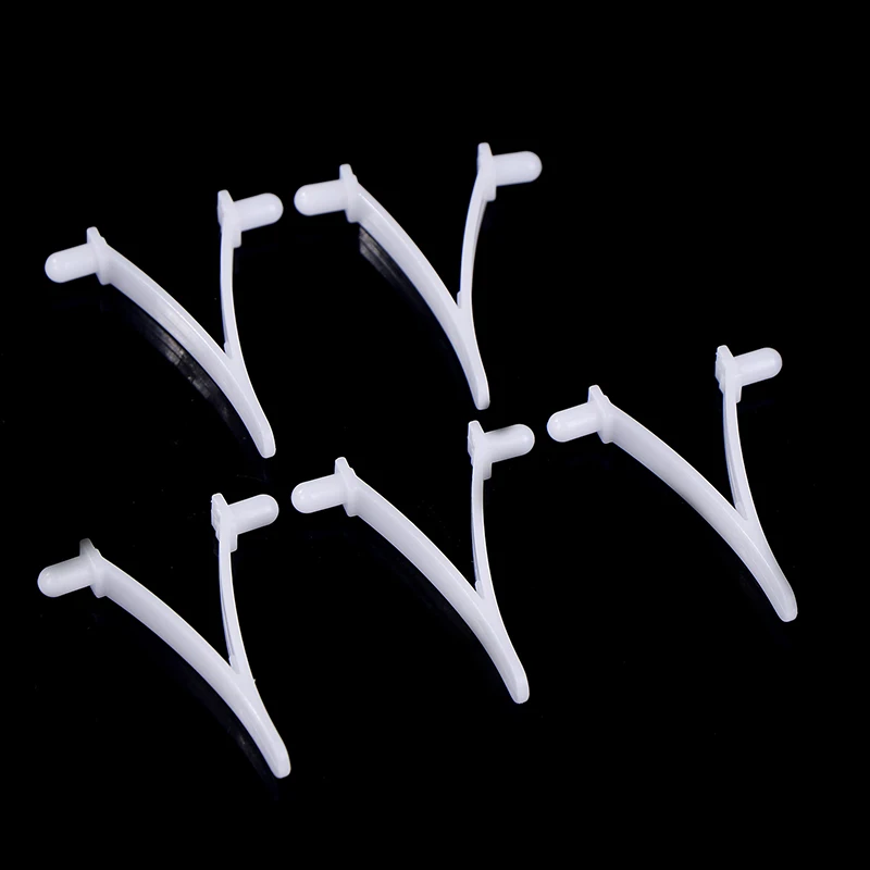 5 Stuks Plastic V-clips Stijl Witte Wishbone Lente Clip Voor Zwembad Telescopische Stokken Voor Zwembad Onderhoud Apparatuur