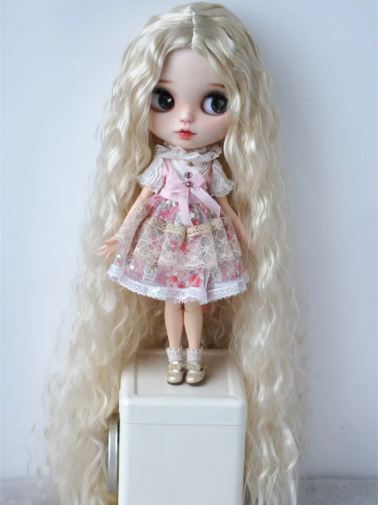 

JD138B Extremely Long Mid Parting Mermaid Curly Princess Wave Synthetic Mohair Doll Wigs 1/6 1/4 1/3 YOSD MSD SD DOD BJD Hair