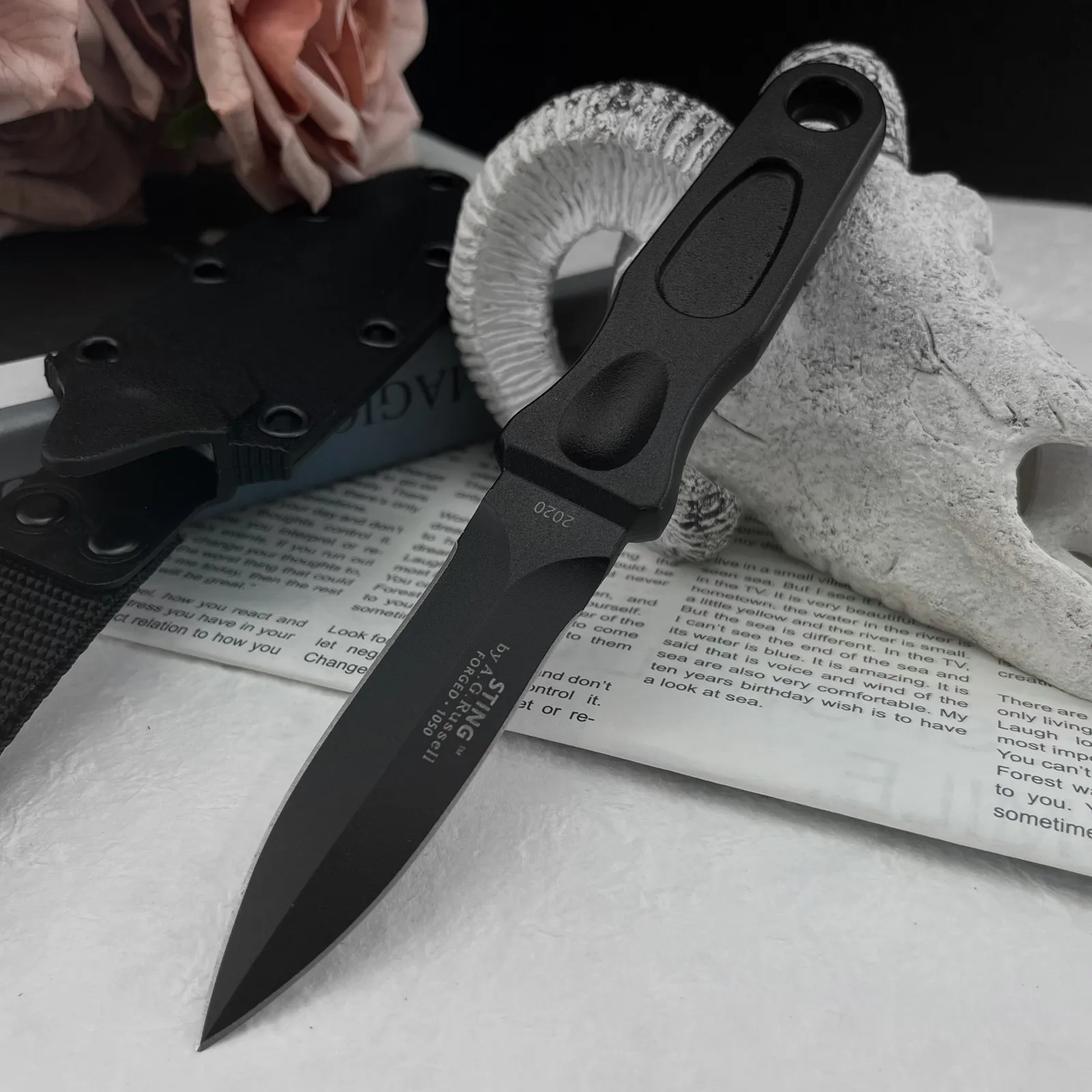 

Многофункциональный нож с фиксированным клинком из стали 8Cr13MoV для активного отдыха, кемпинга и повседневного использования, в комплекте с ножнами, мужской инструмент EDC