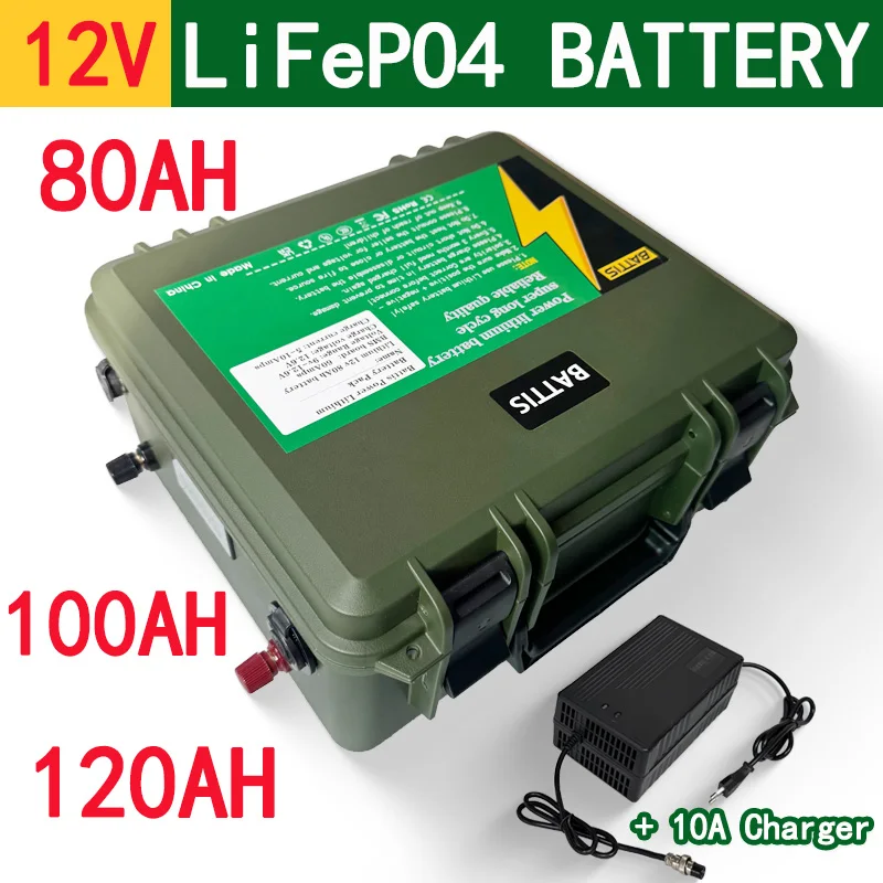 

12V 80AH 100AH 120AH LiFePO4 batteria bluetooth BMS per uscita Anderson barca, motore