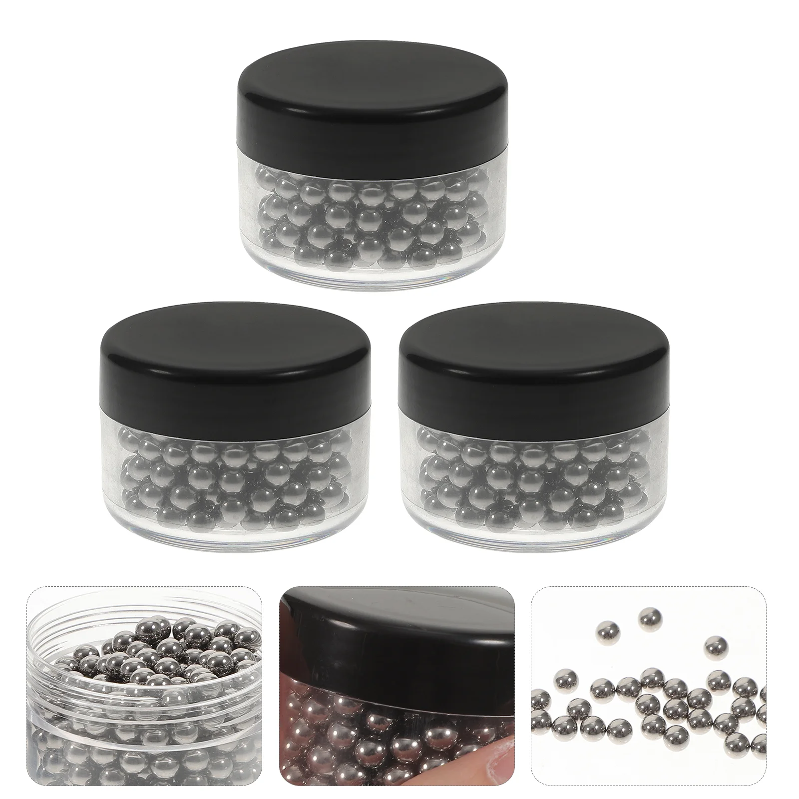 

900 Pcs Paint Mixing Ball Agitator Balls Pigments Steel for Nail Polish Model Silver Stirring