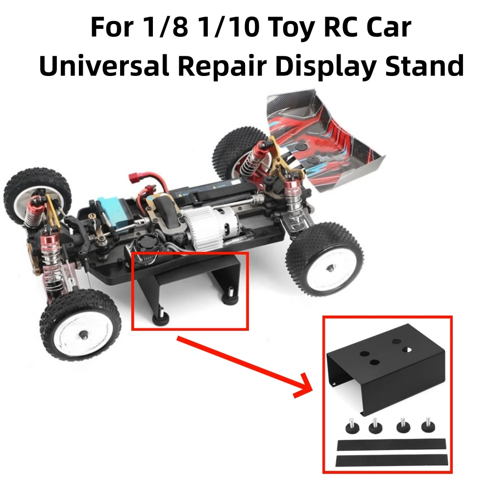 For 1/8 1/10 RC Car Universal Repair Platform Display Stand Toy Model Car Fitting Accessory Stainless Steel Repair Display Stand