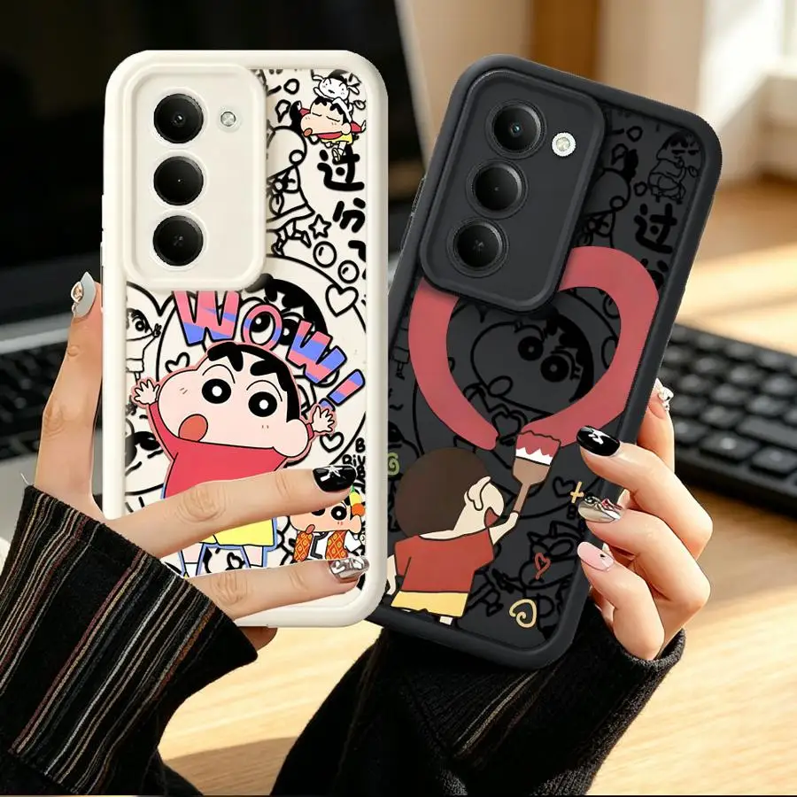 Case for Samsung Galaxy A12 A13 A56 A26 A32 A34 A23 A15 A16 Phone Cover A71 A72 A51 A73 A35 A36 A53 A54 Cool Shin-Chans