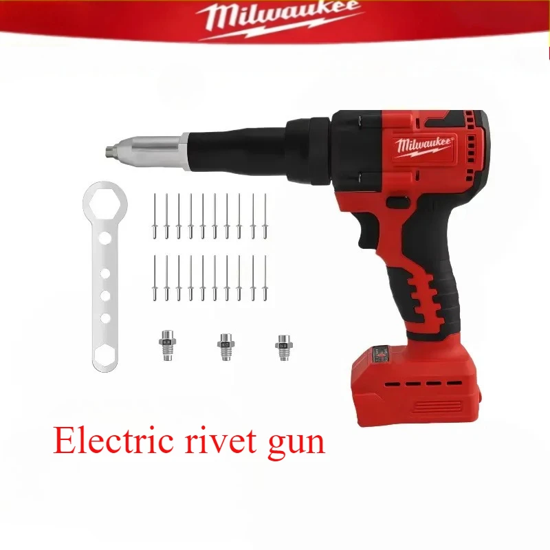 

Milwaukee 4.8MM Cordless Brushless Rivet Gun Electric Riveter Gun Automatic Riveter Tool With LED Light For 18V 20V Battery
