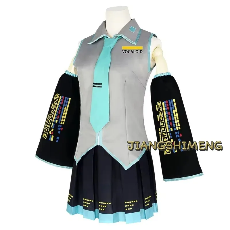 Anime Character Performance Clothes Hatsune Miku MIKU Anime Clothes Cosplay Clothes JK Skirt Same Suit Wig Accessories Halloween