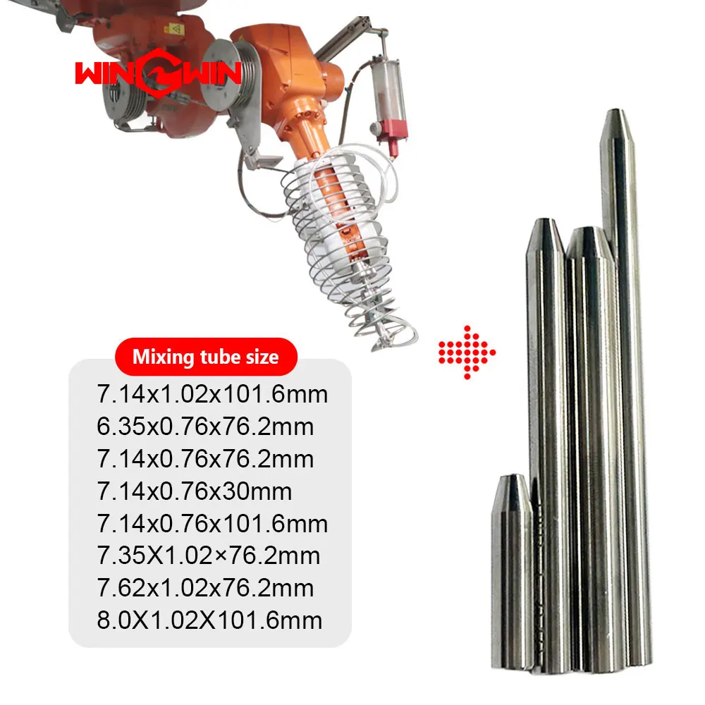 Top Quality 7.14x1.02x76.2mm Emmy Recommended Waterjet Spare Parts Long Life Waterjet Abrasive Nozzle Mixing Tube