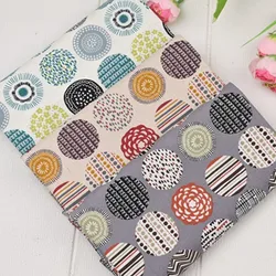 Thicken Cotton Fabric with Geometric Talasite Print, Handmade DIY Bag, Pillow Sewing Material, 100% Cotton, CR-1870