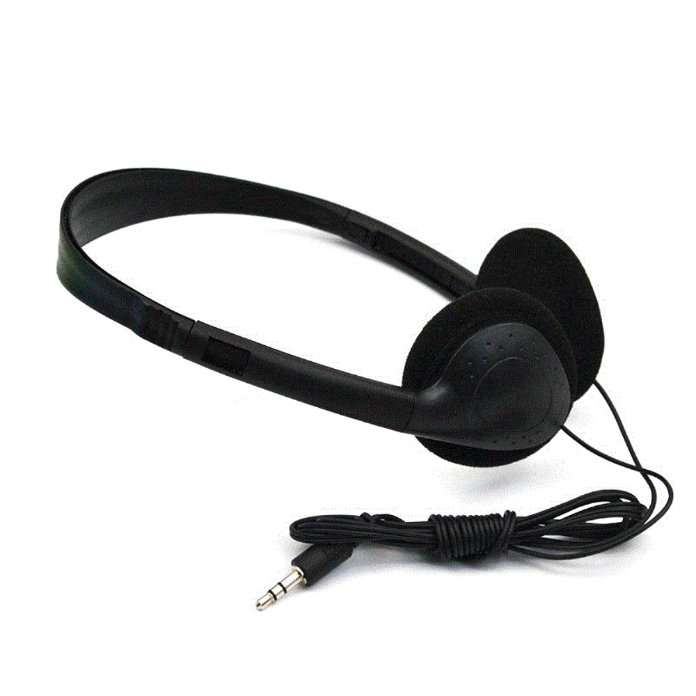 1 pçs universal 3.5mm com fio computador fone de ouvido sem microfone gaming fone de ouvido com cancelamento de ruído esportes mp3 fone de ouvido com fio estéreo