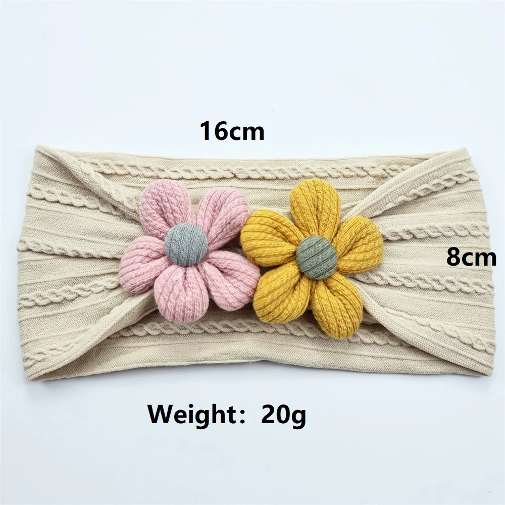 Cute Flowers Baby Headbands Soft Nylon Girl Hairband Elastic Hair Headband Newborn Turban Baby Hair Accessories for Children