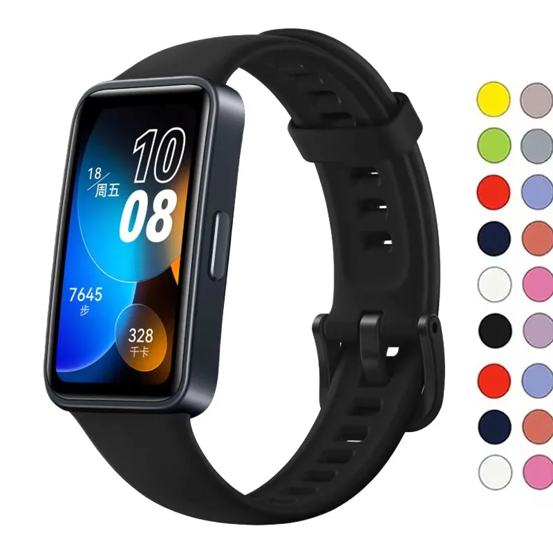 Silicone Strap For Huawei Band 8-9 Strap Smart Watch Replacement Waterproof Wristband Bracelet Huawei Band 8-9 NFC Accessories