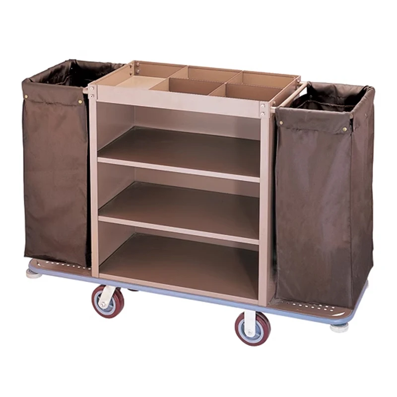 جميع عربات كتان الفنادق المصنوعة من الفولاذ المقاوم للصدأ، وعربة غرفة الفندق، وعربة التنظيف، وعربة متعددة الوظائف، وعربة الخدمة #5