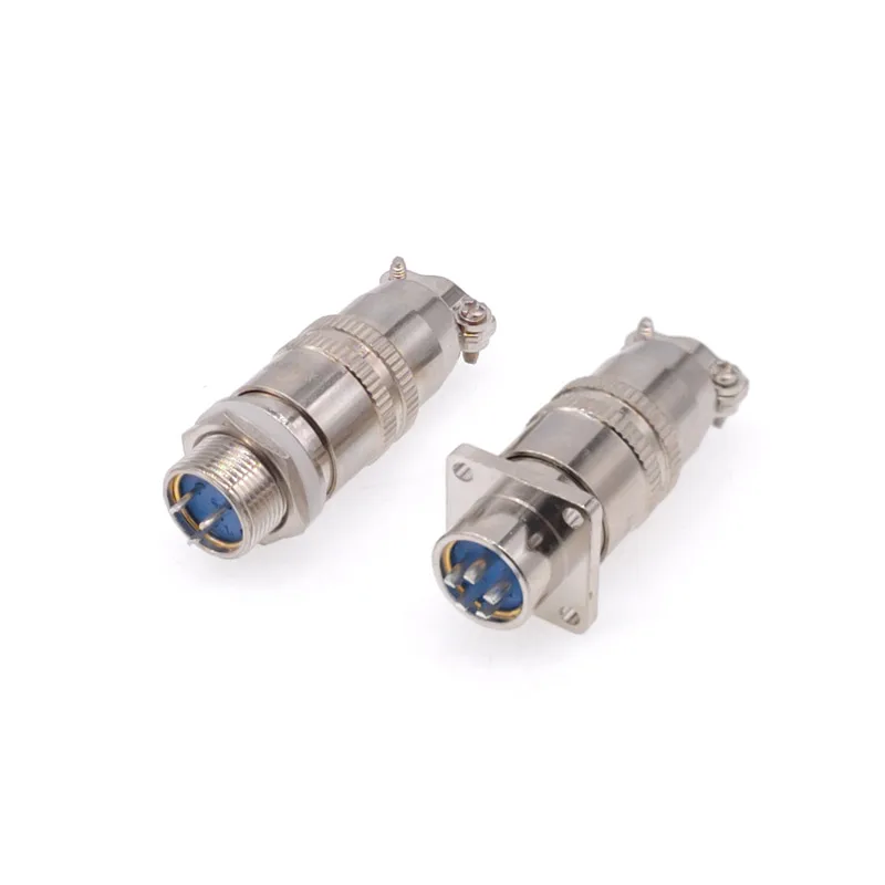 1PCS XS12 Connector 12mm Quick Push-Pull Circular Square Socket 2pin3pin4pin5pin6pin7pin 3A 400v Male and Female Plug