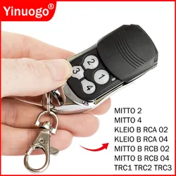 MITTO2 MITTO4 MITTO 2 4 B RCB 02 04 RCB02 RCB04 KLEIO B RCA RCA02 RCA04 TRC1 TRC2 TRC3 Garage Door Gate Remote Control 433.92MHz