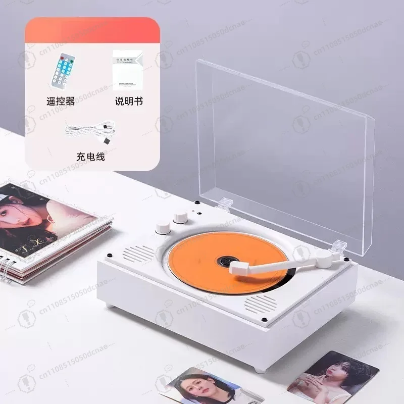 Dual Speaker Stereo CD Player Bluetooth Speaker HiFi Music Album Disc Factory Wholesale Gift for Music Fans