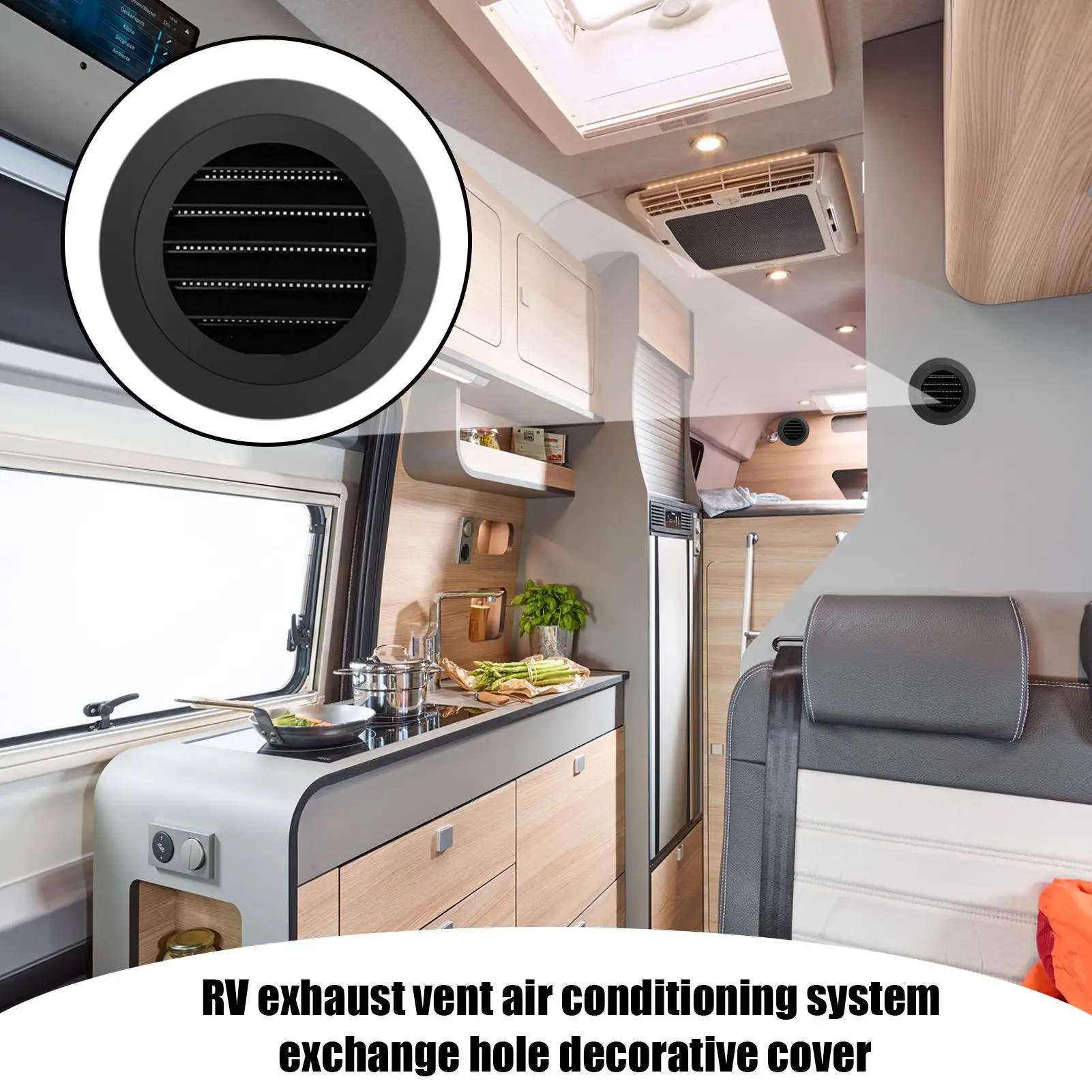 

Крышка вентиляционного отверстия переменного тока для автофургона, крышка вентиляционного отверстия с каналами, детали для вентиляции мобильного дома, аксессуары для прицепа для путешествий, поездок на открытом воздухе