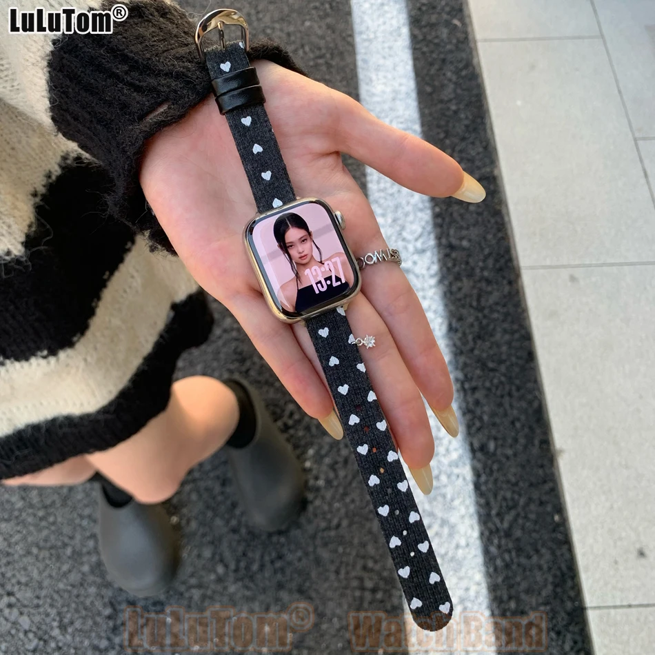 

Star Heart Strap for Apple Iwatch Series 11 10 9 8 7 6 5 4 SE Ultra Watch Band 38 40 41 42 44 45 46 49mm Plush Replacement Bands