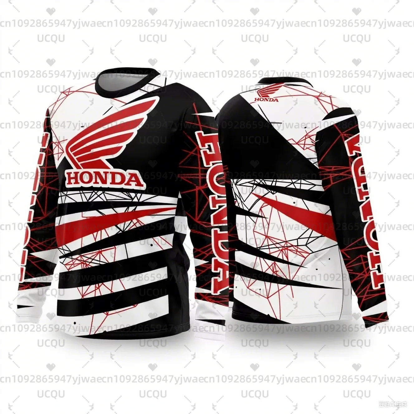 

Весенне-осенняя футболка с 3D принтом для мотоциклистов и байкеров Deportiva, быстросохнущая футболка с длинными рукавами для верховой езды Honda, топы для мужчин и женщин