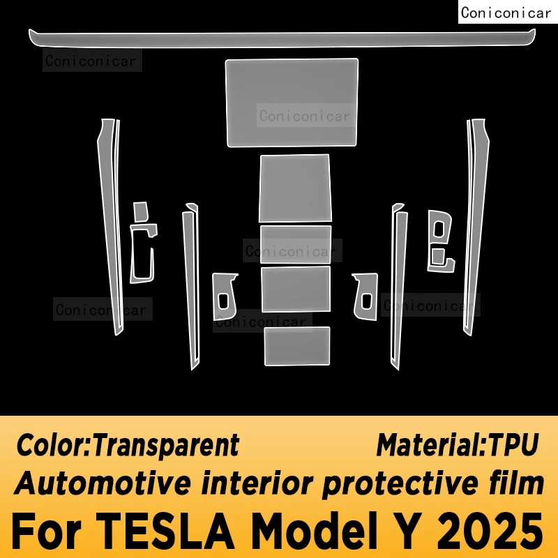 

For TESLA Model Y 2025 Panel Navigation Screen Automotive Interior Protective Film Anti-Scratch Accessories
