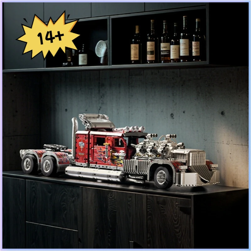 3485+ PCS extragroße LKW-Modellbausteine |   Zusammenbauspielzeug für Erwachsene mit hohem Schwierigkeitsgrad |   Halloween- und Weihnachtsgeschenk