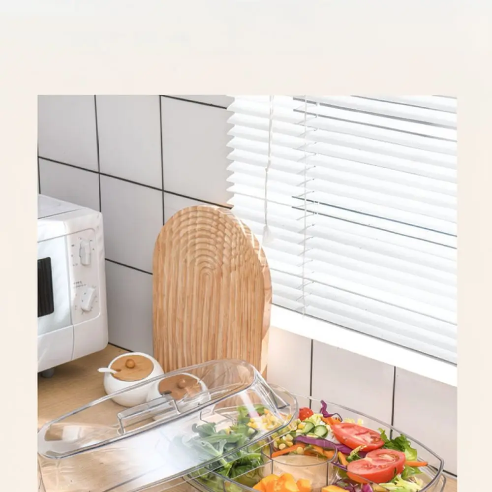 Refrigerator Organizer Bin Clear Food Storage Box Large Capacity Kitchen Fresh Keeper Salad Plate Vegetable Fruit Case
