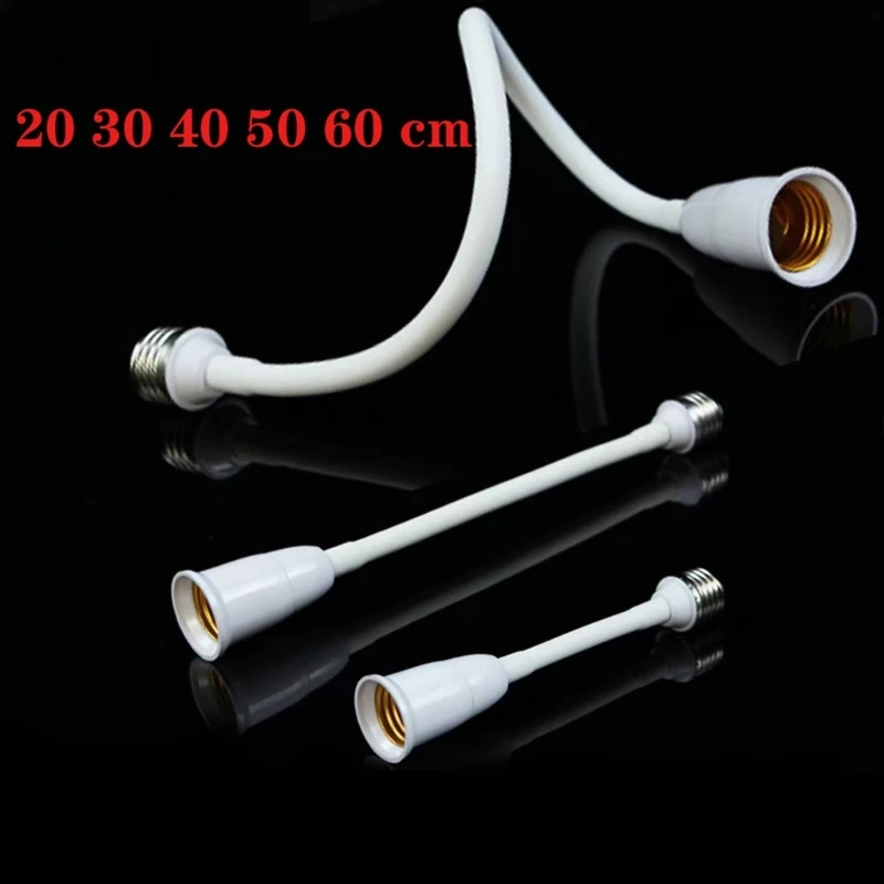 

L74B E27 Ceiling Lamp Holder Ceiling Light Cable Cord Pendant Light Scoket E27 Screw Lamp Holder Line 20 30 40 50CM